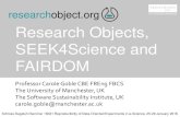 Research Objects, SEEK and FAIRDOM