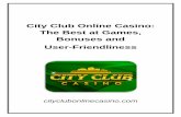 City Club Online Casino: The Best at Games, Bonuses and User-Friendliness