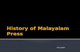 History of malayalam press