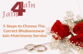 5 Steps to Choose the Correct Bhubaneswar Jain Matrimony Service