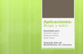 Aplicaciones (blogs y wikis)