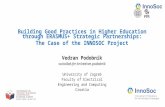 Vedran Podobnik:  Building Good Practices in Higher Education through ERASMUS+ Strategic Partnerships: The Case of the INNOSOC Project