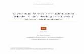 Dynamic Stress Test diffusion model and scoring performance