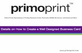 Details on How to Create a Well Designed Business Card