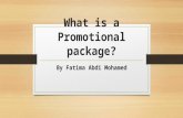 What is a promotional package media