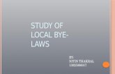 study of local bye laws, submission drawing,