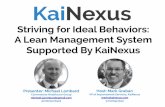Striving for Ideal Behaviors: A Lean Management System Supported By KaiNexus