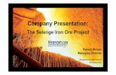 30.10.2012 The Selenge Iron Ore project, Robert Wrixon