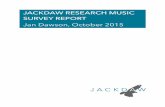 Jackdaw research music survey report