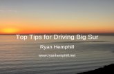 Ryan Hemphill - Top Tips For Driving Big Sur