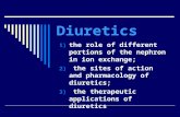 Pharmacology   Diuretics