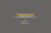 Canadian Sales Three Quarter 2016