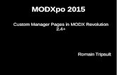 Modxpo 2015 - Custom Manager Page in MODX Revolution