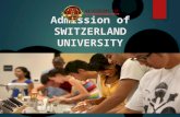 Admission of switzerland university