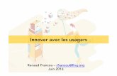 Innover avec les usagers