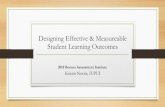 Designing Effective and Measurable Student Learning Outcomes