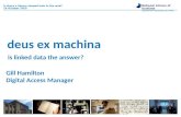 Deus Ex Machina: is linked data the answer?