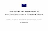 Haiti Mission observation Electorale Union Européenne: Analyse des 78 PV