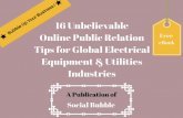 16 unbelievable online public relation pr tips for global electrical equipment & utilities industries