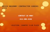 Brick Masonry Contractor Kansas City 816-500-4198