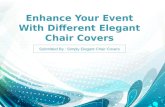 Enhance your event with different elegant chair covers