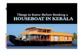 Booking a houseboat in kerala