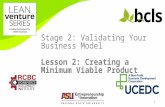 Lean Venture Series - Stage 2 Lesson 2 Slides