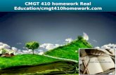 Cmgt 410 homework real education