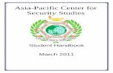 Apcss student handbook_sp2011