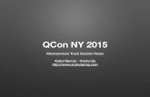 QCon 2015 - Microservices Track Notes
