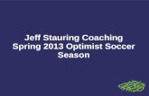 Jeff stauring coaching spring 2013 optimist soccer season