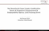 The OmniTouch & e2i Team Leader Certification Series