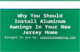 Why you should install aluminum awnings in your new jersey home