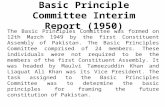 Basic principle committee_interim_report_1950