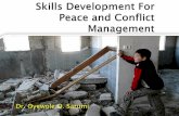 Skills development for peace and conflict management