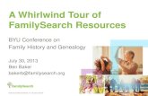 A Whirlwind Tour of FamilySearch Resources - 2013 Presentation