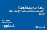 Candidate Contact: How to Effectively Communicate with Talent