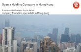 Open a Holding Company in Hong Kong