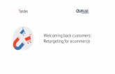 Welcoming back customers retargeting for ecommerce