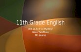 11th grade english unit 11.4 week two