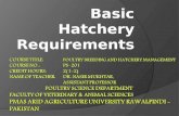 Basic hatchery requirement