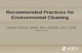 Recommended Practices for Environmental Cleaning