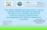 The Well-EQUIPped Classroom: Using the Electronic Quality of Inquiry Protocol to evaluate effects of science inquiry professional development on PreK-3 classroom practice