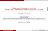 M.E.Bontempi-Panel data: Models, estimation,and the role of attrition and Measurement errors