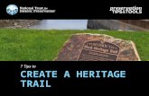 Preservation Tips and Tools: 7 Tips to Create a Heritage Trail