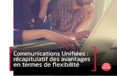 Communications Unifiées : récapitulatif des avantages en termes de flexibilité