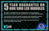 5 year warranty on led modules