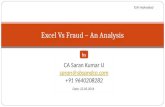 Excel vs fraud an analysis   saran kumar u