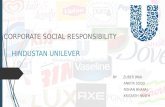 Corporate Social Responsibility (CSR) at Hindustan Unilever (HUL)