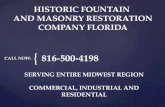 HISTORIC FOUNTAIN AND MASONRY RESTORATION FLORIDA 816-500-4198